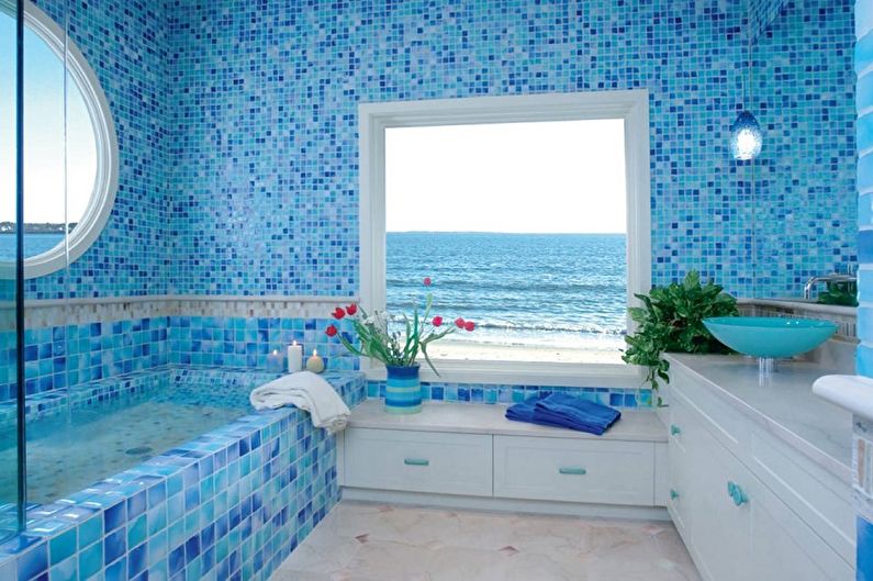 Idéias de design para painéis de plástico para o banheiro - painéis de azulejos