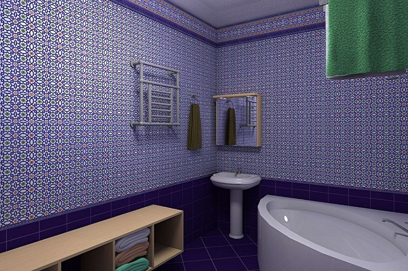 A fürdőszoba műanyag panelei - fénykép