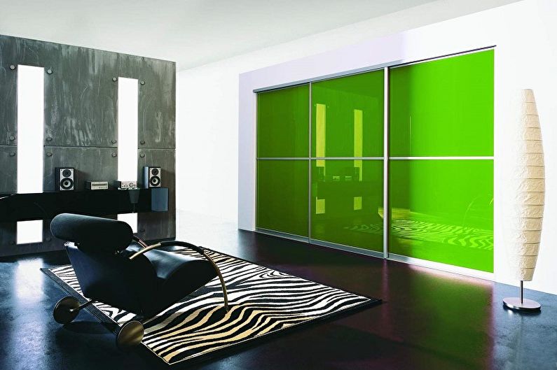 Dizajn sklenených interiérových dverí - Sklenené dvere zdobené fóliou