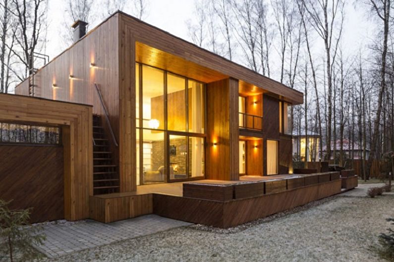 Houses from timber - projects and photos