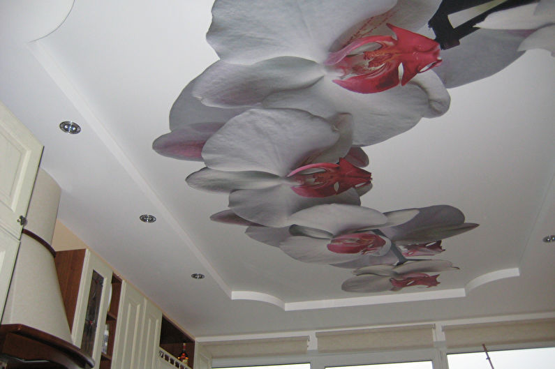 Опънати тавани с фотопечат за кухнята