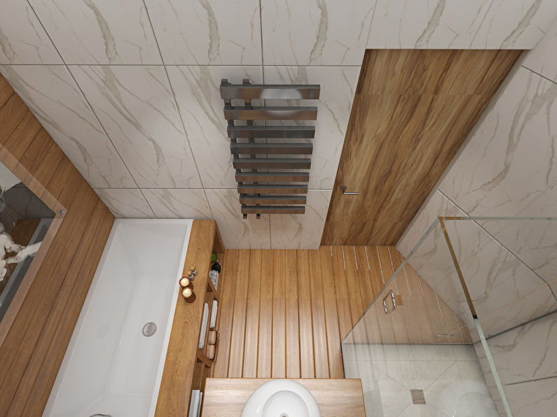 Fürdőszoba tetőtéri elemekkel - 3. fotó
