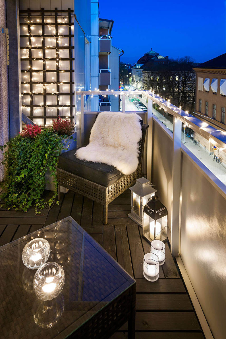 Подреждане на зона за отдих на балкона - Интериорен дизайн