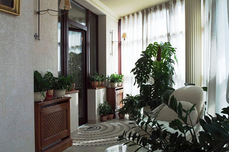 Giardino d'inverno sul balcone - Interior Design