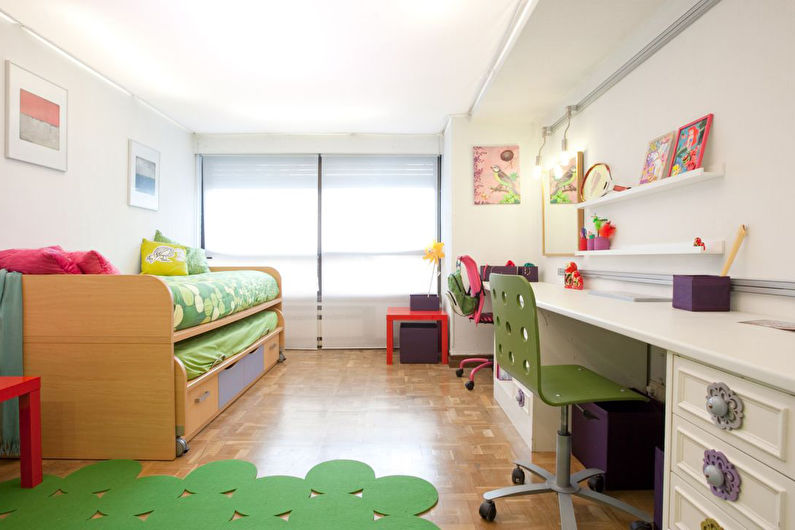 Bērnu istabas dizains - griestu apdare