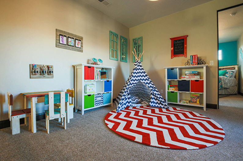 Vaikų kambario dizainas - dekoras ir apšvietimas
