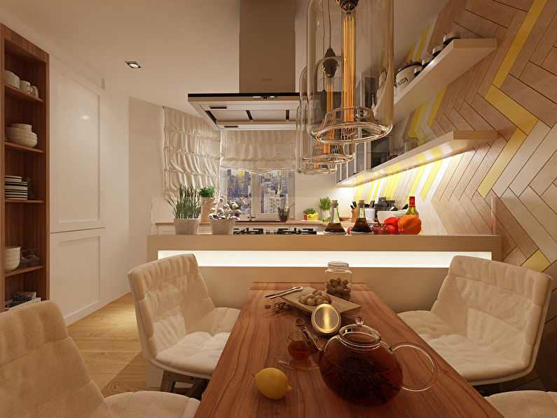 Projeto da cozinha 19 m². - foto 4