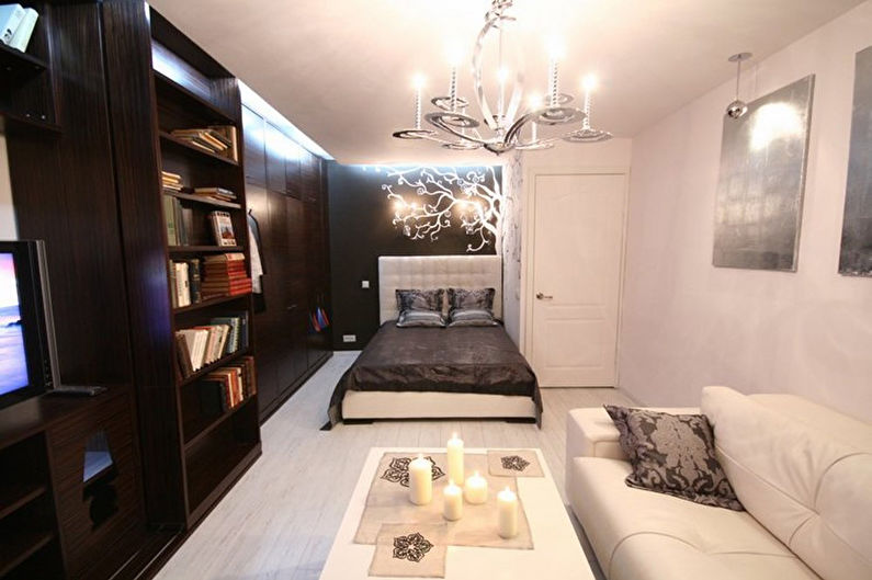 Design ložnice - obývací pokoj - neutrální odstíny