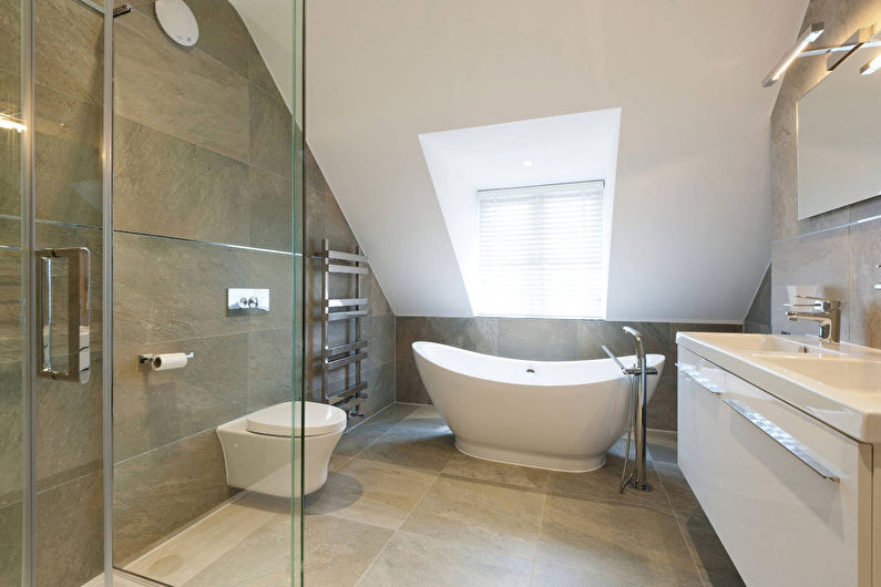 Loft interiørdesign i badeværelse - foto