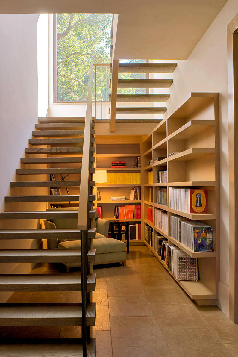 Diseño de escaleras al segundo piso - foto