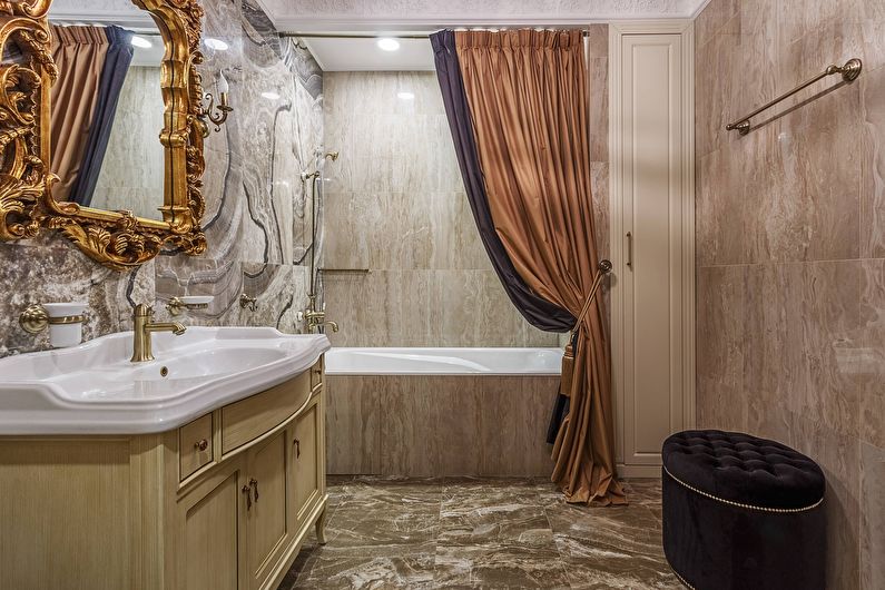 Klasikinio stiliaus vonios kambarys - santechnika