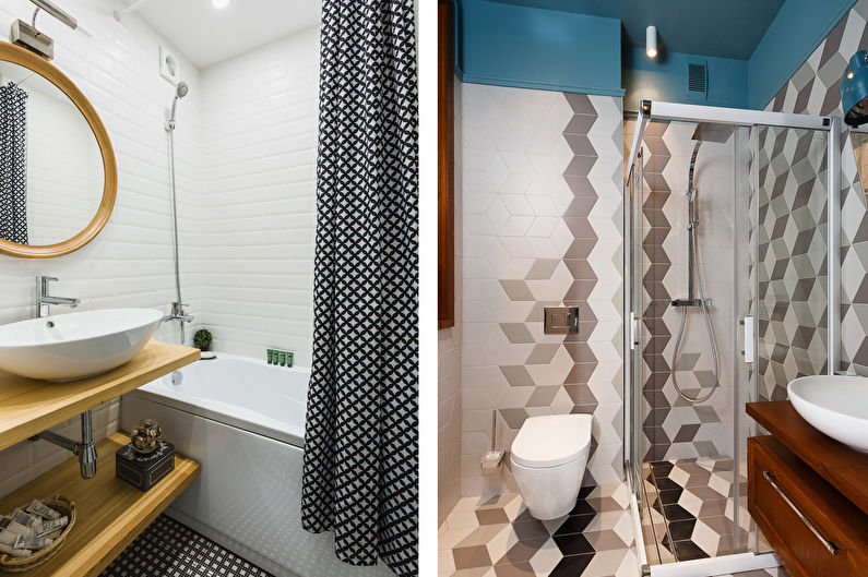 Skandinavisk stil badeværelse design - levende accenter