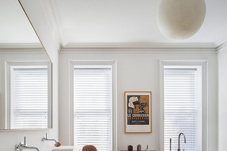 Skandinavisk stil badeværelse design - loft finish