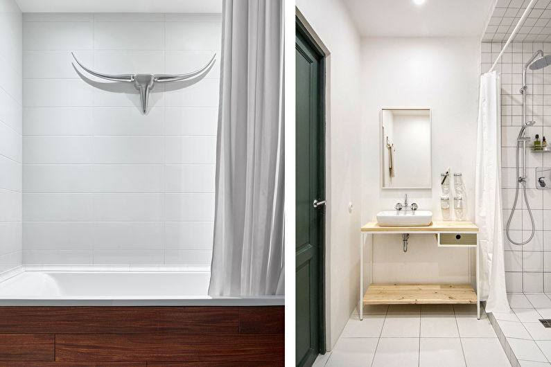 Design de interiores de banheiro estilo escandinavo - foto