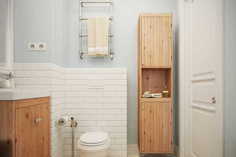 Σκανδιναβικός εσωτερικός σχεδιασμός μπάνιου - φωτογραφία