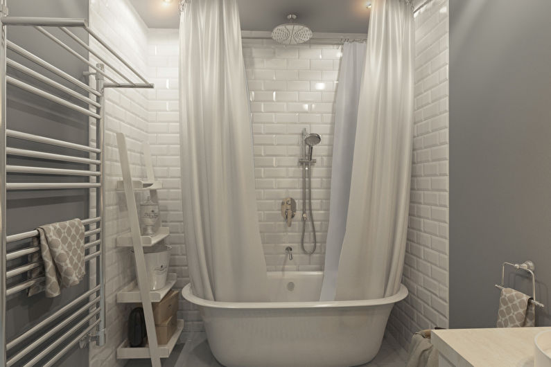 Design d'intérieur de salle de bain de style scandinave - photo