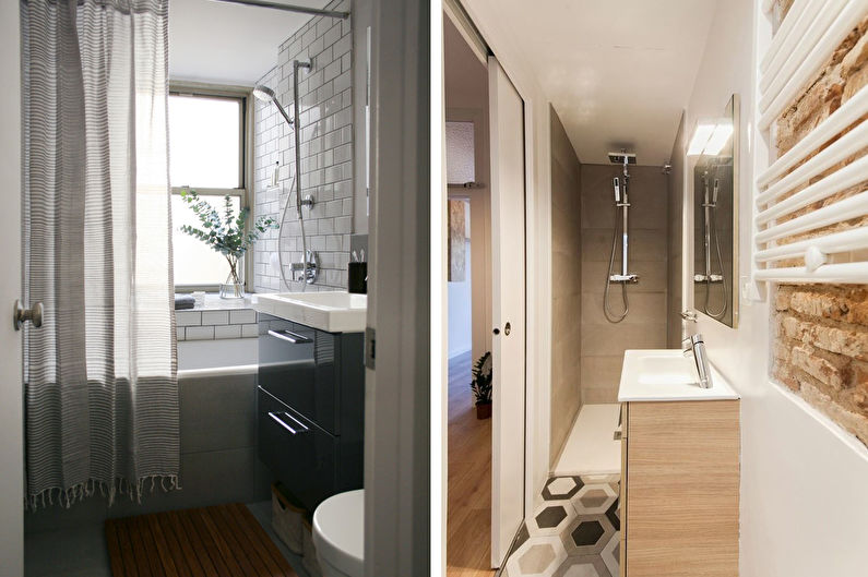 Skandinavisk stil badeværelse interiørdesign - foto