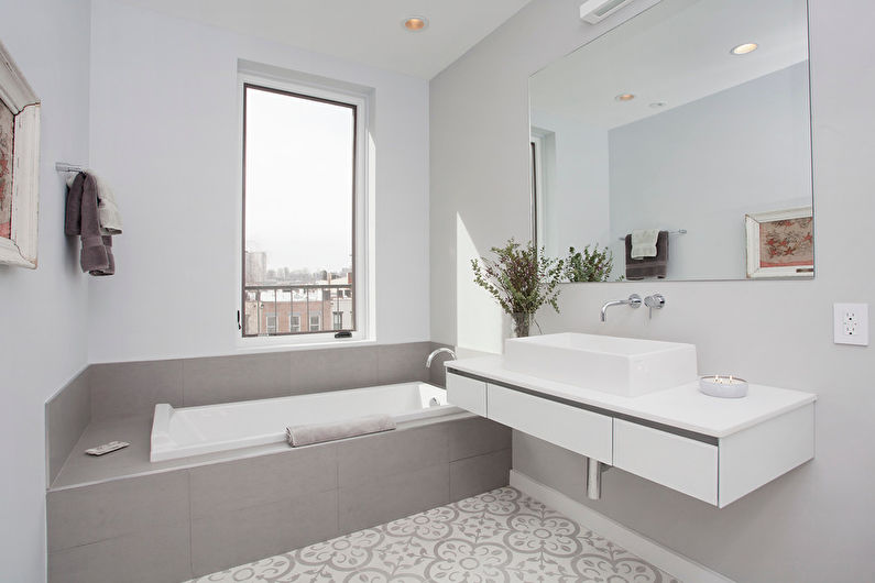 Dizajn interijera za kupaonicu u skandinavskom stilu - foto
