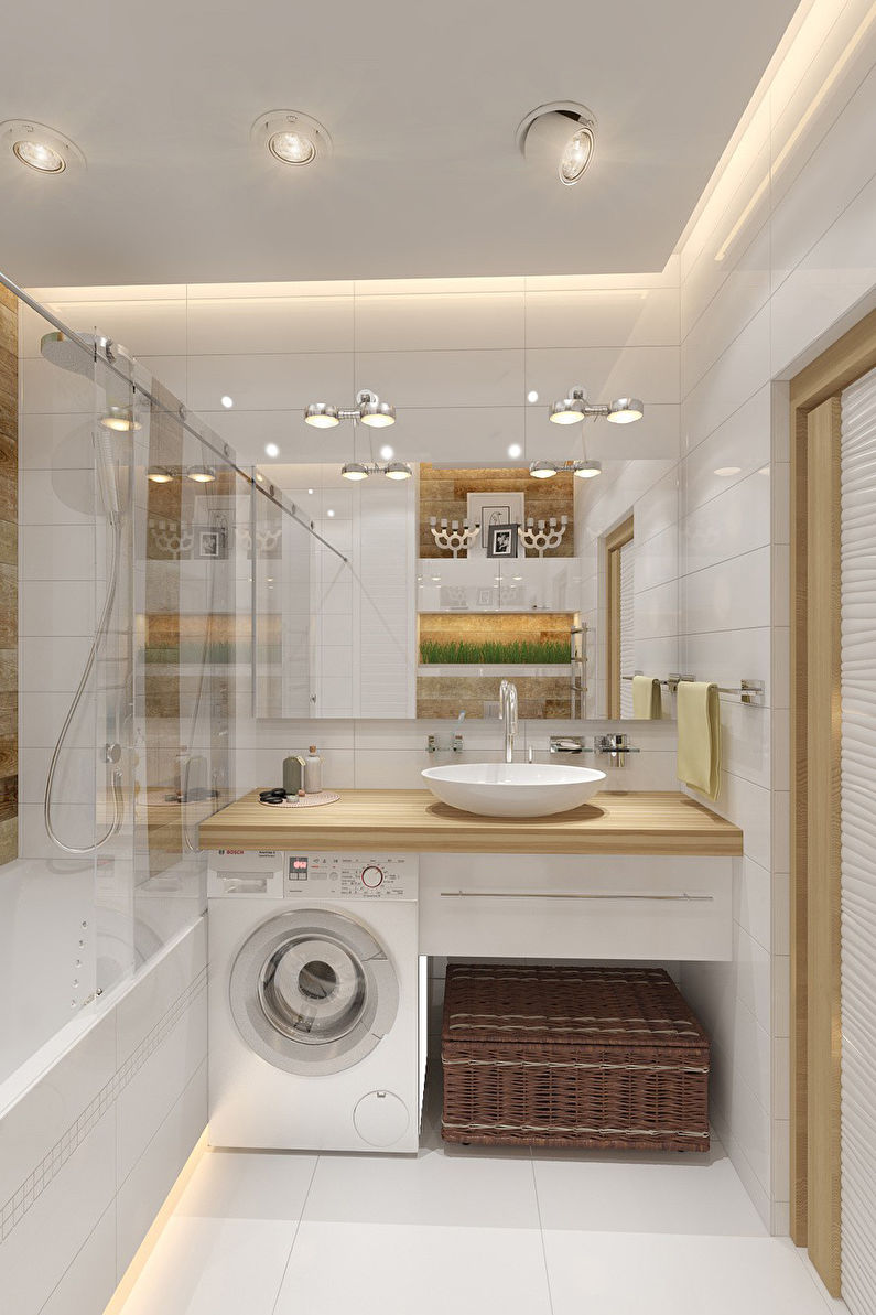 Design de interiores de banheiro estilo escandinavo - foto