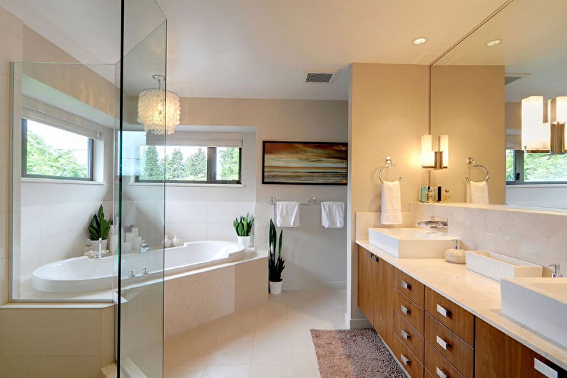 Design et badeværelse i en moderne stil - VVS