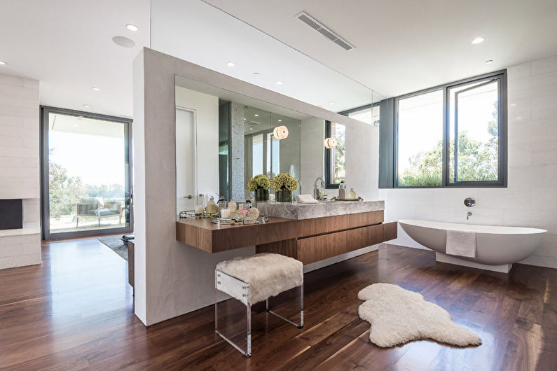Design d'intérieur d'une salle de bain dans un style moderne - photo