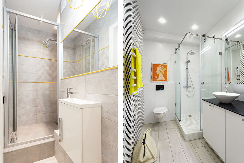 Šiuolaikinio stiliaus vonios kambario interjero dizainas - nuotrauka