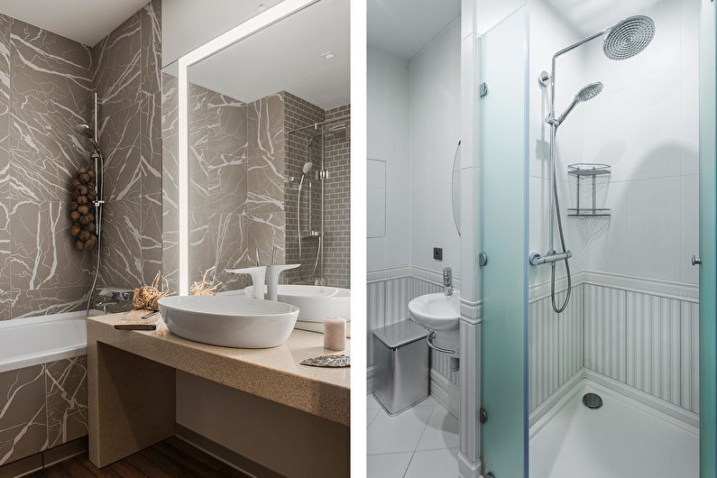 Thiết kế nội thất phòng tắm theo phong cách hiện đại - ảnh
