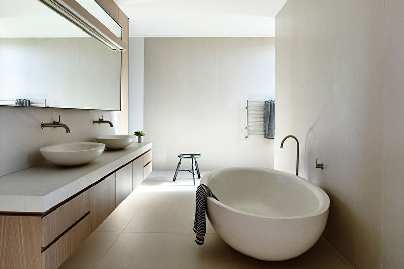 Interior design di un bagno in stile moderno - foto