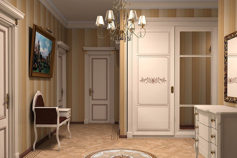 Classic Hallway Design - Pastel Colors