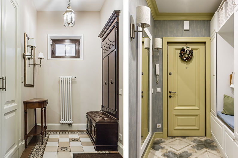 Hành lang nhỏ theo phong cách cổ điển - Thiết kế nội thất