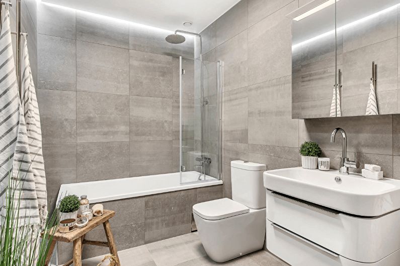 Vannas istaba modernā stilā (foto +72)