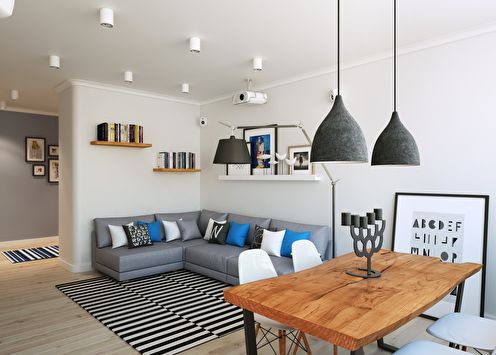 Lejlighed i skandinavisk stil, 90 m2