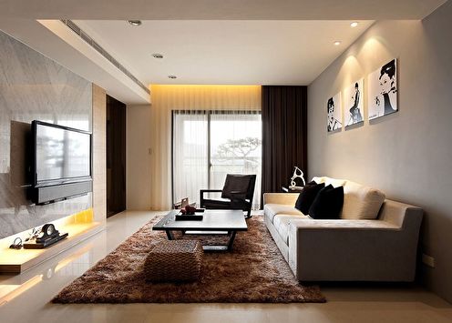 Dzīvojamās istabas dizains 16 kv.m. (70 foto)