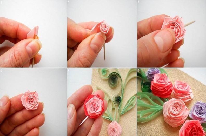 Tự làm giấy hoa hồng bằng cách sử dụng kỹ thuật làm lạnh