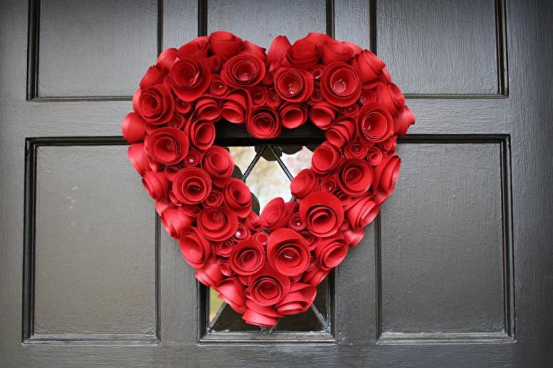 DIY Paper Rose - Wreath