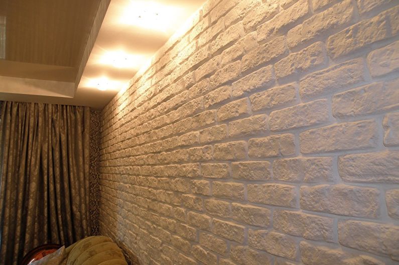 Mga uri ng pandekorasyon na mga brick para sa panloob na dekorasyon - Gypsum brick