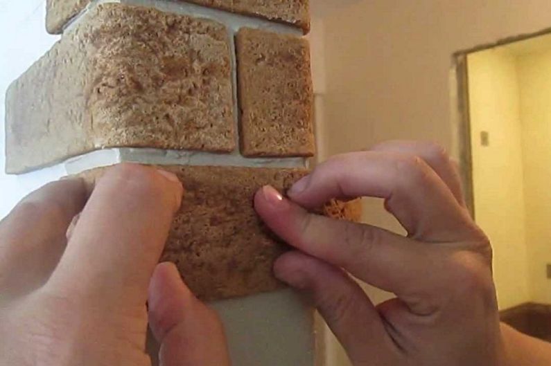 Typer dekorative murstein for interiørdekorasjon - Fleksibel murstein