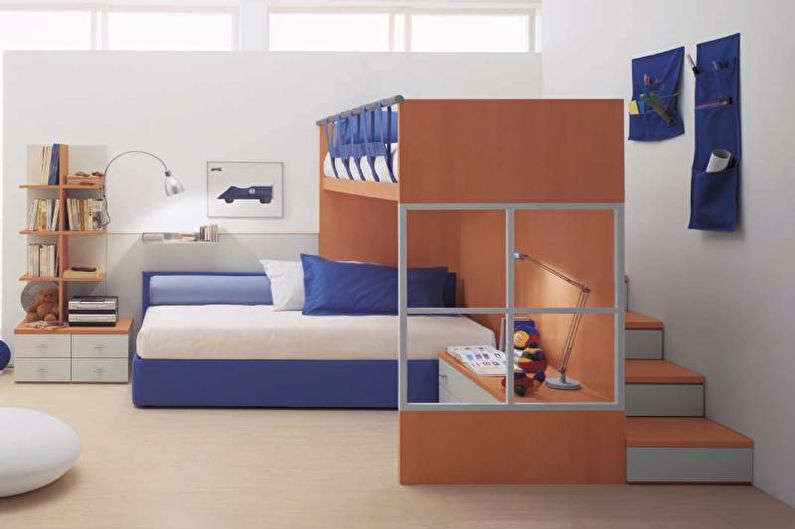 Bunk Bed with Sofa - Staircase