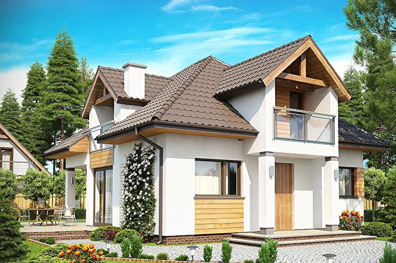 Idéias de layout para casas de estrutura - Escolhendo uma forma de telhado