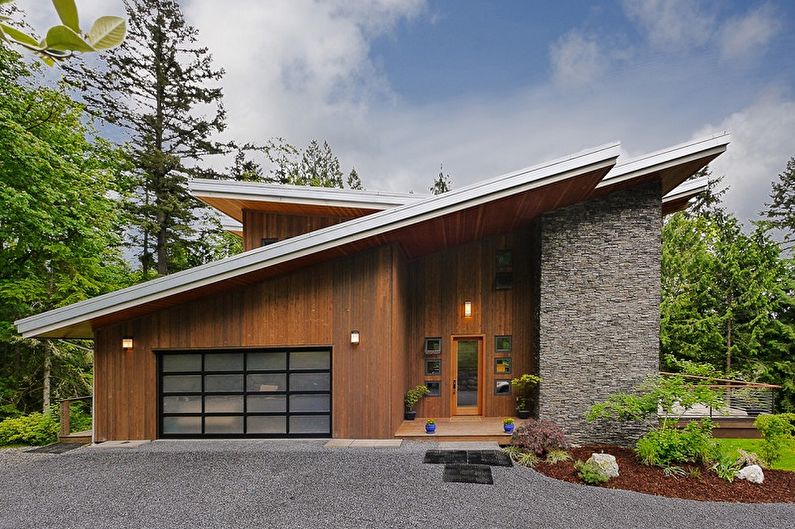 Karkasinių namų išdėstymo idėjos - stogo formos pasirinkimas
