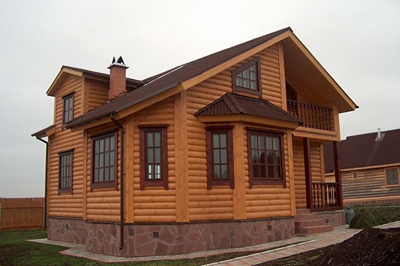 Casas de madeira - Decoração de fachadas
