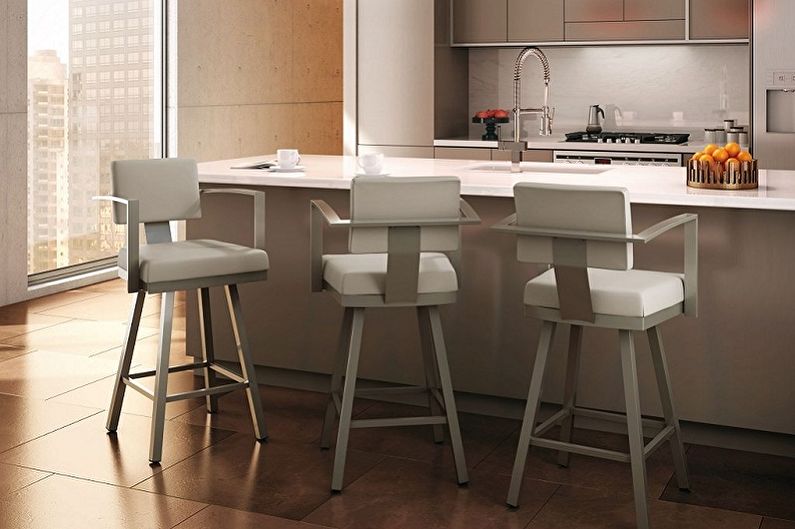Bar stools for the kitchen - photo