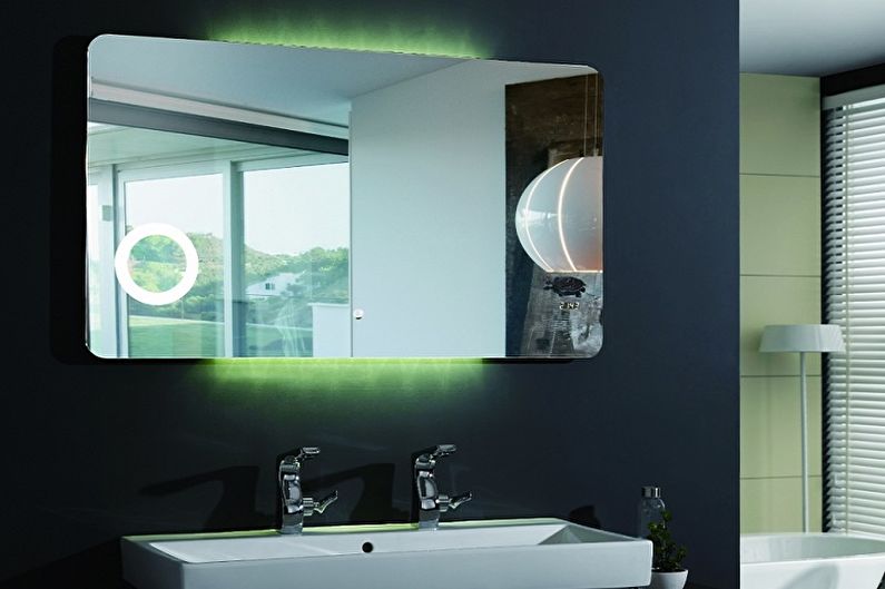 Types de miroirs de salle de bain - Miroir en verre chauffant