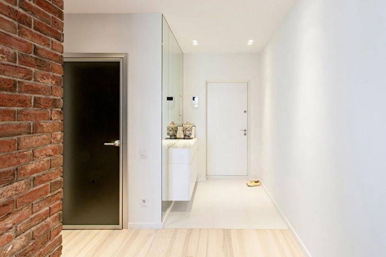 Interior design of a small hallway in a modern style
