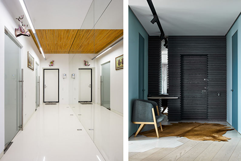 Couloir de design d'intérieur dans un style moderne - photo
