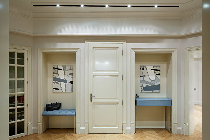 Interior design hallway in a modern style - photo