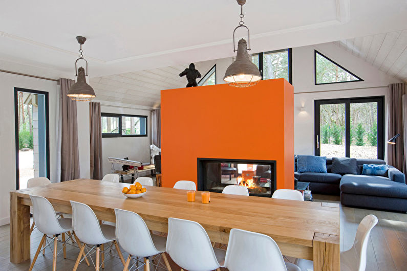 Combinações de cores para pisos, paredes, tetos e móveis - combinações de contraste