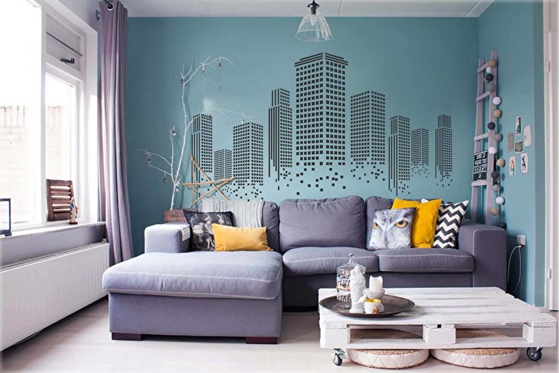 Combinații de culori pentru podele, pereți, tavane și mobilier - Combinații reci și calde