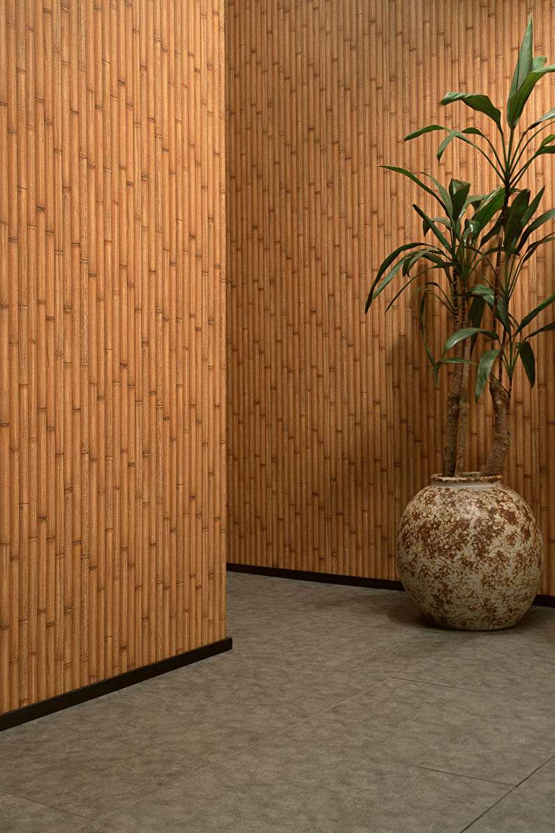 Bambusove tapete u hodniku - Dizajn interijera