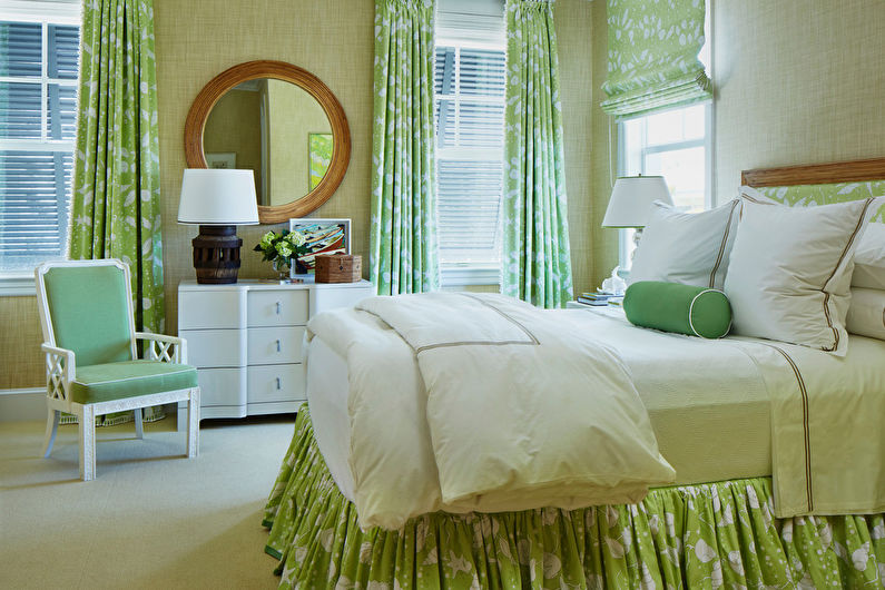 Бамбуков тапет в спалнята - Интериорен дизайн